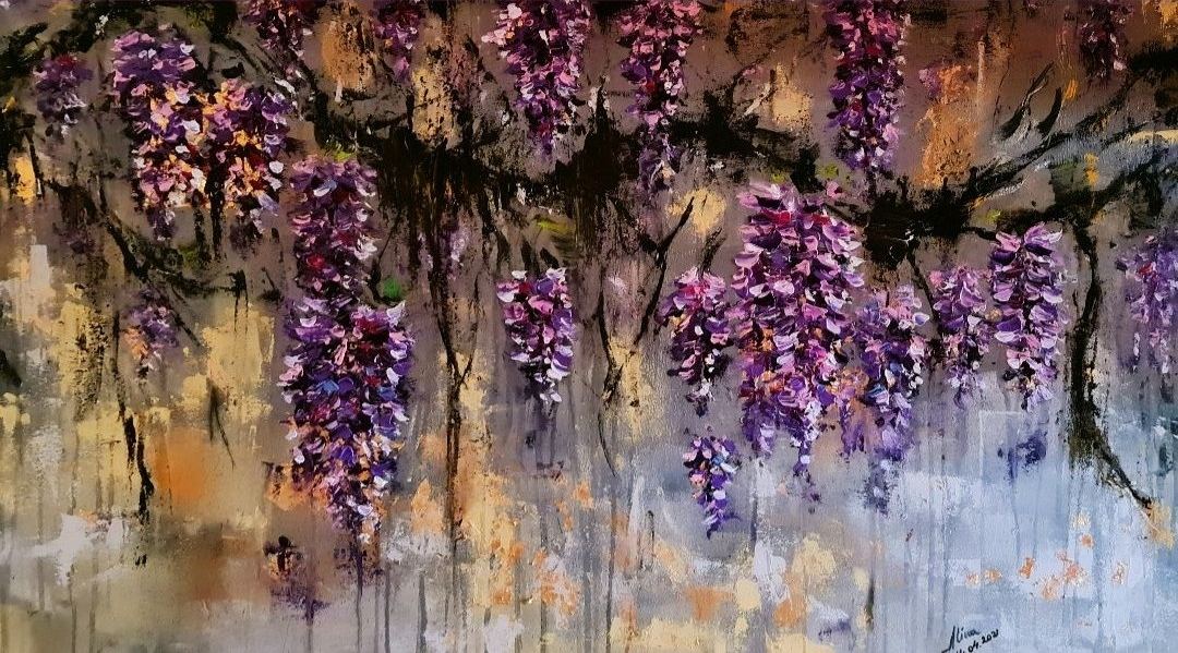 ArteDiAlina.com painting: time of wisteria
